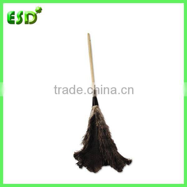 Large Natural Ostrich Feather Duster With Wooden Handle