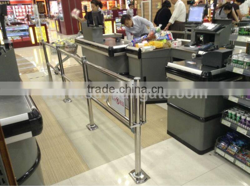 Beautiful checkout gate for supermarket,checkout gate supplier for supermarket