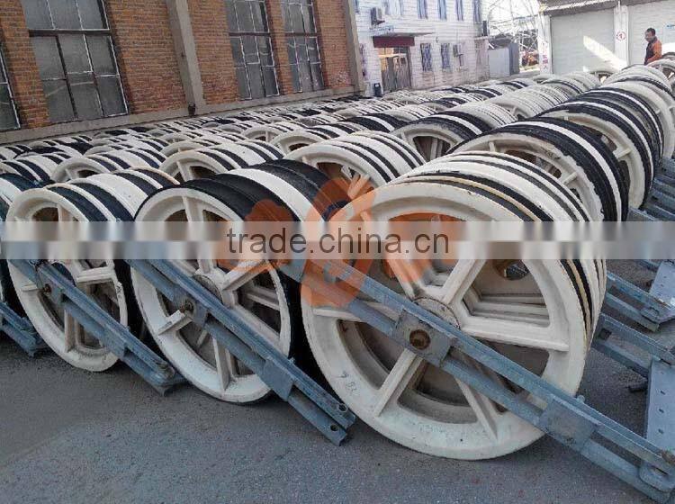 Galvanized steel frame nylon pulley block