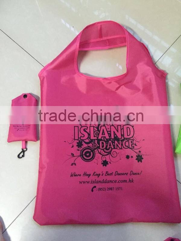 Factory OEM Folding shopping bags/ foldable polyester bag/cute foldable bags