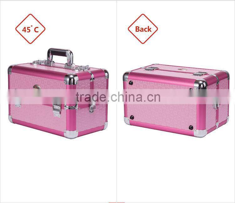 Fashion High Quality Makeup Aluminum Makeup Box With Drawer