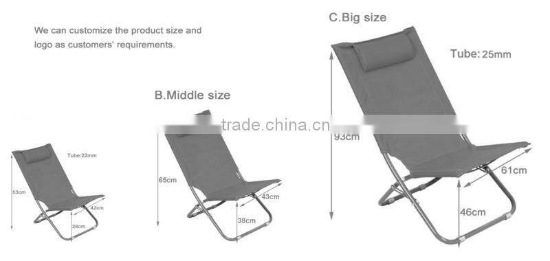high quality canvas lounge chair for outdoor