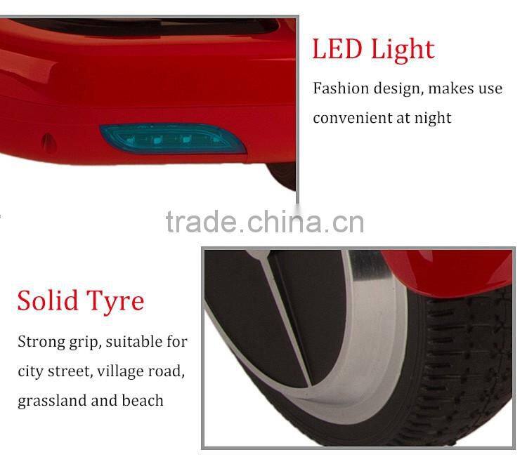 High quality OEM factory 6.5 inch bluetooth electric 2 wheel custom hoverboard with various colors