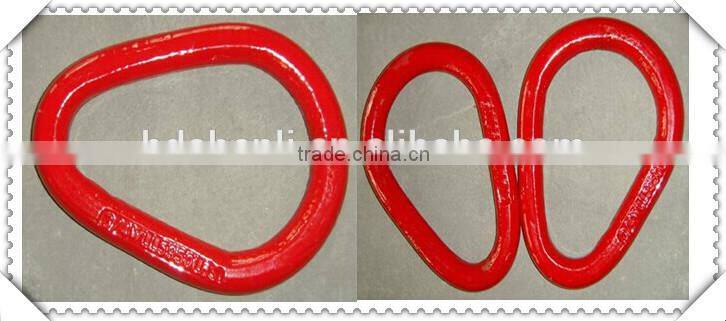 DSL yellow Powder plastified Alloy Steel G80 Welded D Ring