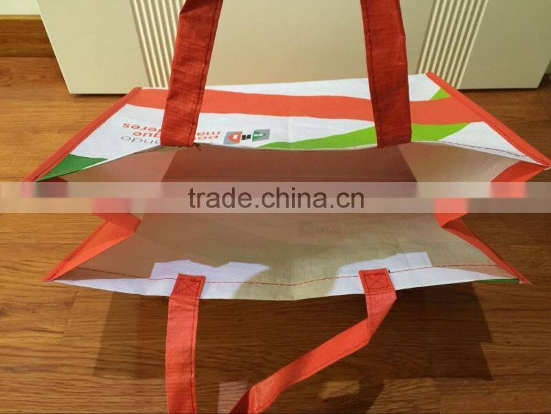 red non woven promo tote bag