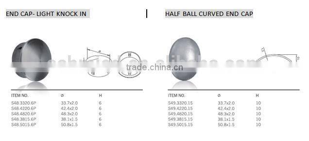 custom stainless steel fence gate and railing end cap