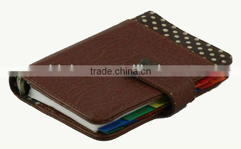2015 NEW A5 Leather organizer / custom personal organizer / journal planner notebook