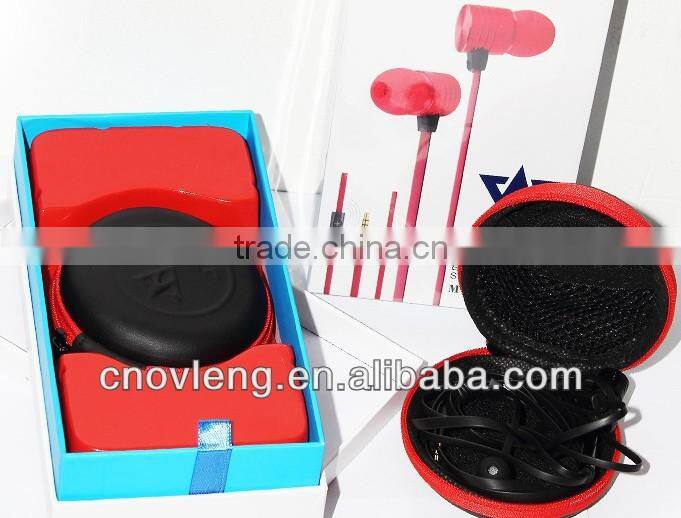Orange Carrying Case Storage Bag hold Earphone