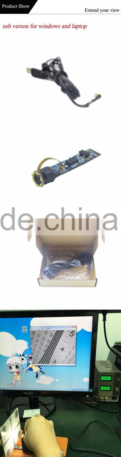 6 pcs 2000 Lux hihg intensity led lights DC5V 4.5mm usb camera module