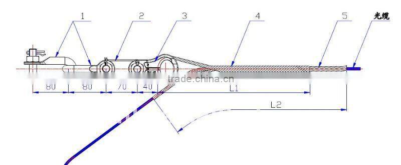 Overhead line clamp