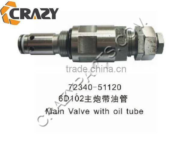 china supplier 6D95 723-40-50100 main relief valve for PC200-6 MAIN valve