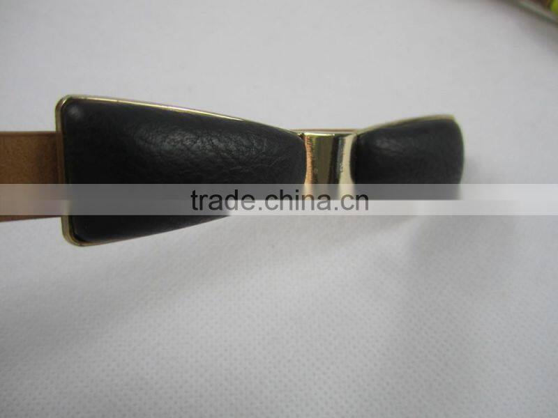 1cm width with nice bowknot design ornament women belt