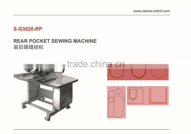 Automatic Shirt Pocket Sewing Machine (Pattern-Programmable)