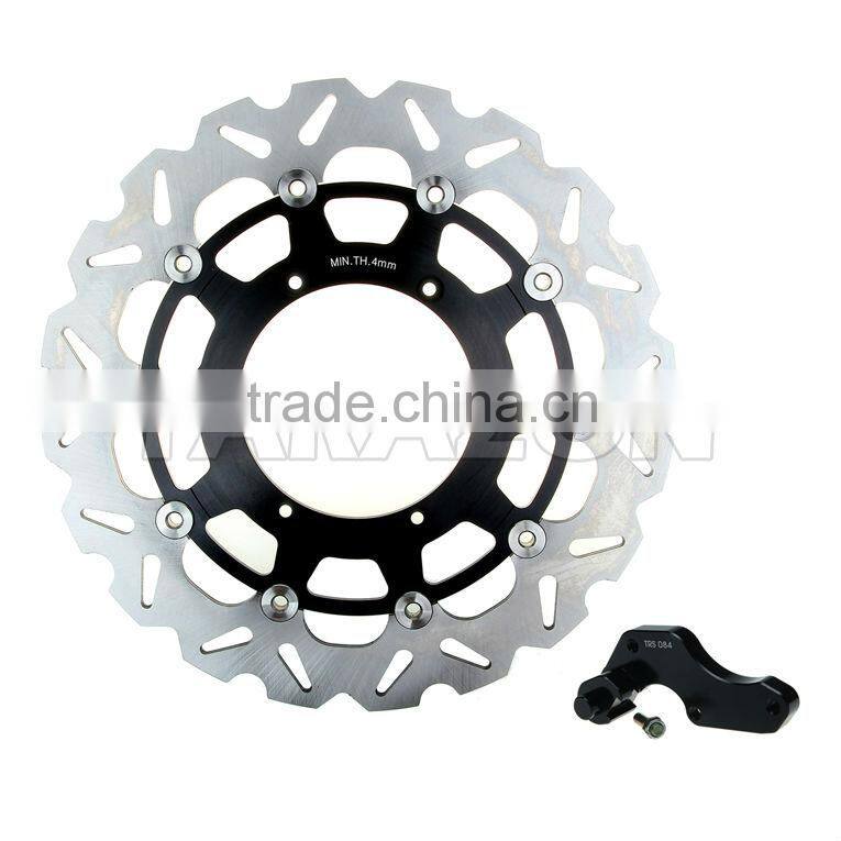 SUZUKI 320mm Floating Oversize Front Brake Disc Rotor With Bracket Alloy For RM250