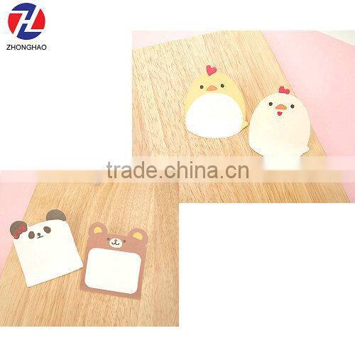 New arrive cute bear bird design personalized memo