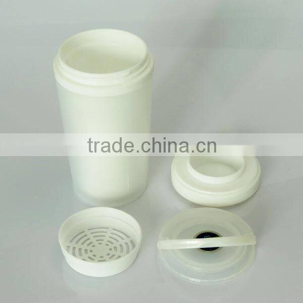 300ml plastic PP tumbler with frosted outside and coloured inner and lid