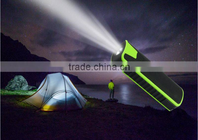 double horn and low distortion water-proof wireless speaker with 4000mah large battery