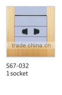 High quality imported PC UK type two hole one socket for home