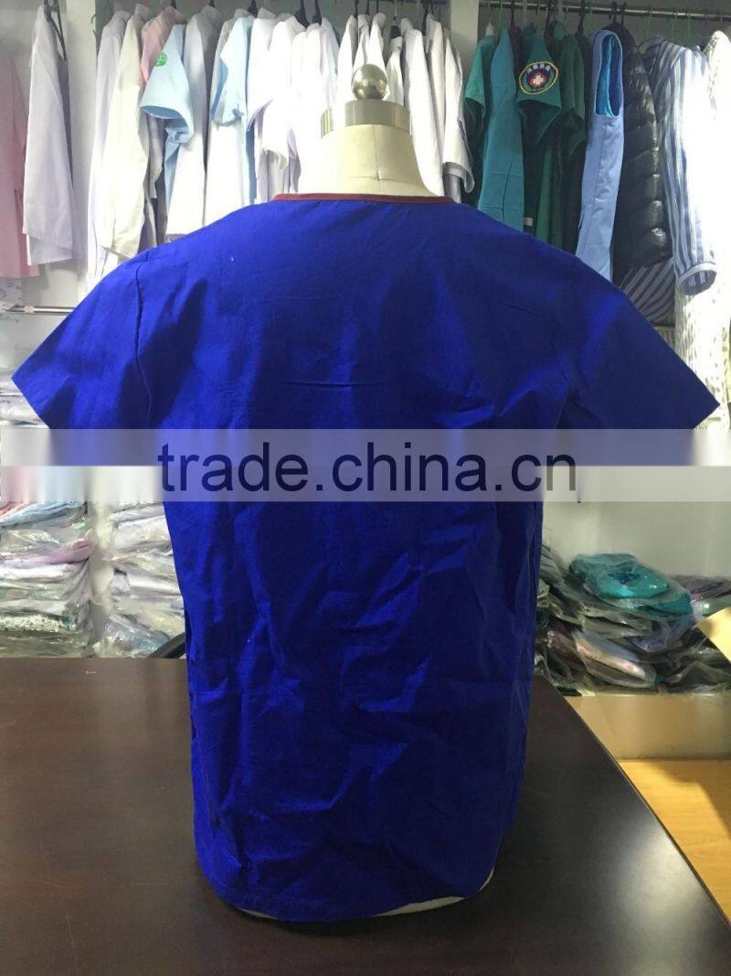 2016 New Style Medical Scrubs Wholesale/nursing uniform Medical Uniform Scrubs cheap/OEM scrub suits tops & pants manufacturer