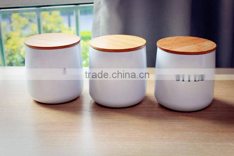 With Electroplate Handle Vintage Kitchen 4-piece Storage Set