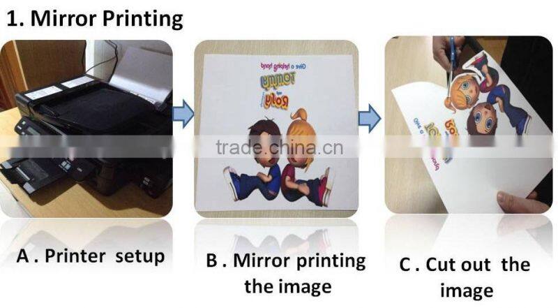 Yesion Best Quality Inkjet Printing Light Aand Dark Transfer Paper For CottonT-shirts