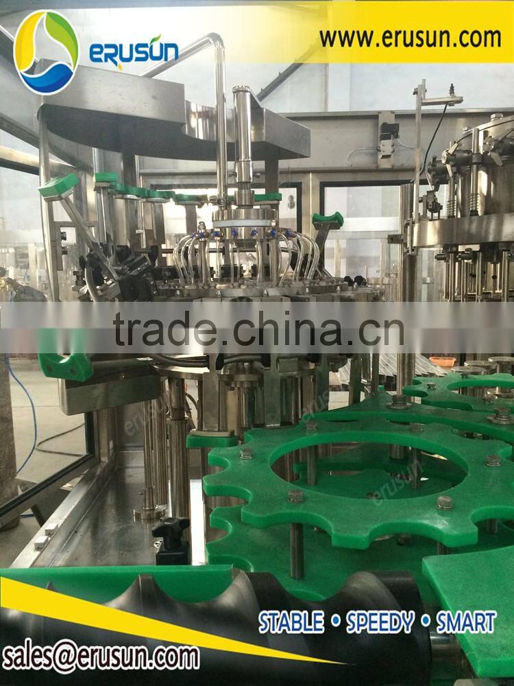 3000BPH Glass Bottle Balanced Pressure Filling Machine