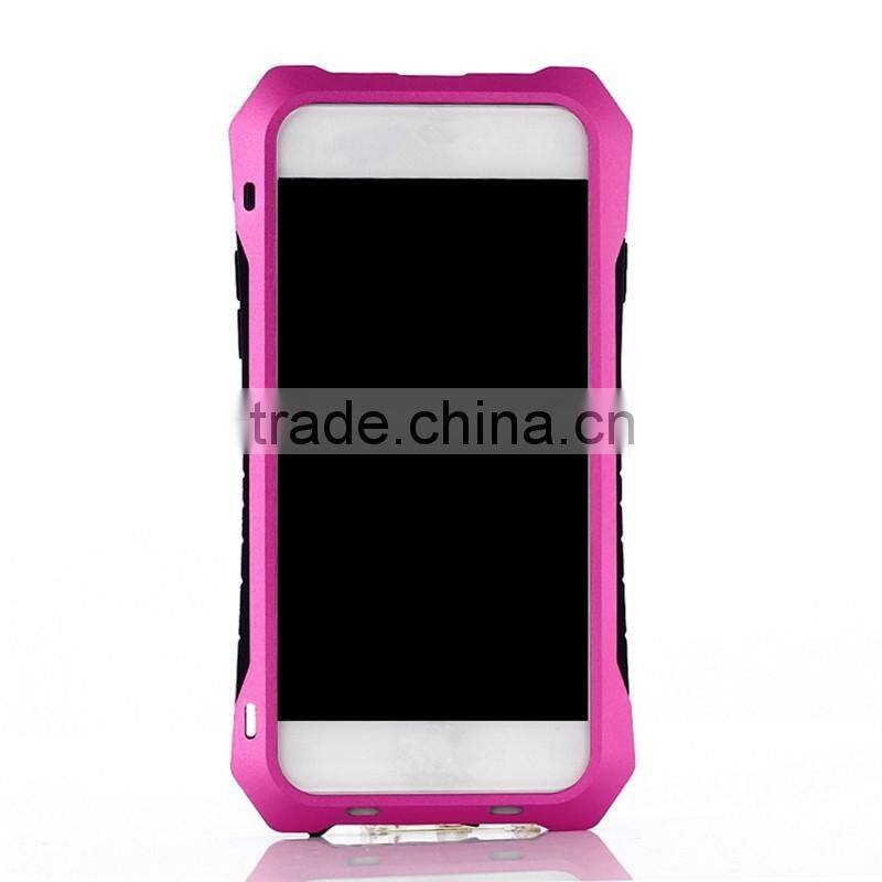 Luxury aluminum metal frame rubber silicone bumper hard case cover for Xiaomi mi4i for Samsung galaxy mega 6.3 for Sony