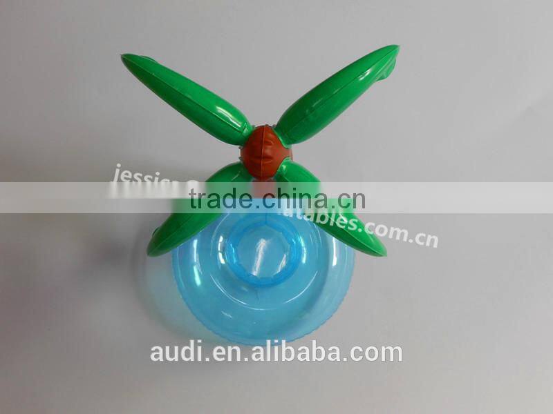 Plastic Inflatable palm tree cup holders