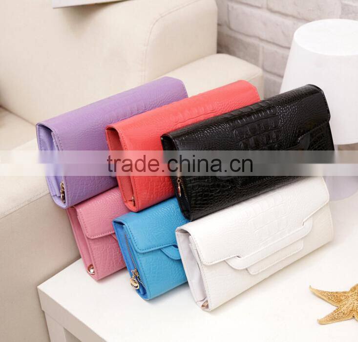 new lady leather handbag fashion makeup bag