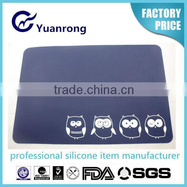 Silicone Eco-friendly Non-toxic Tableware Mats New Silicone Children Drawing Mat