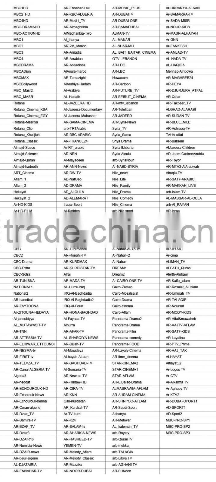 976 free TV channels rockchip cpu 4k output hybrid ott iptv box