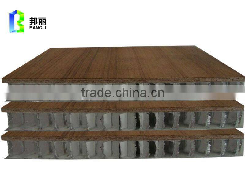 Aluminium honeycomb panel(wood grain color) panels for cold storage prices