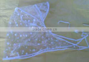 waterproof pe rain hat/rain hood/rain bonnet