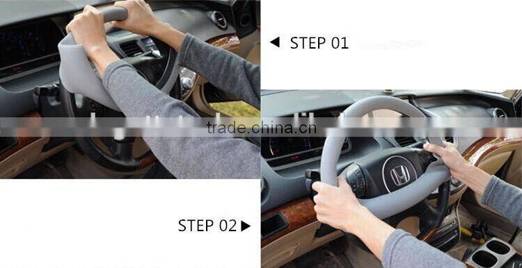 High quality selling best folding flexible silicone car steering wheel case