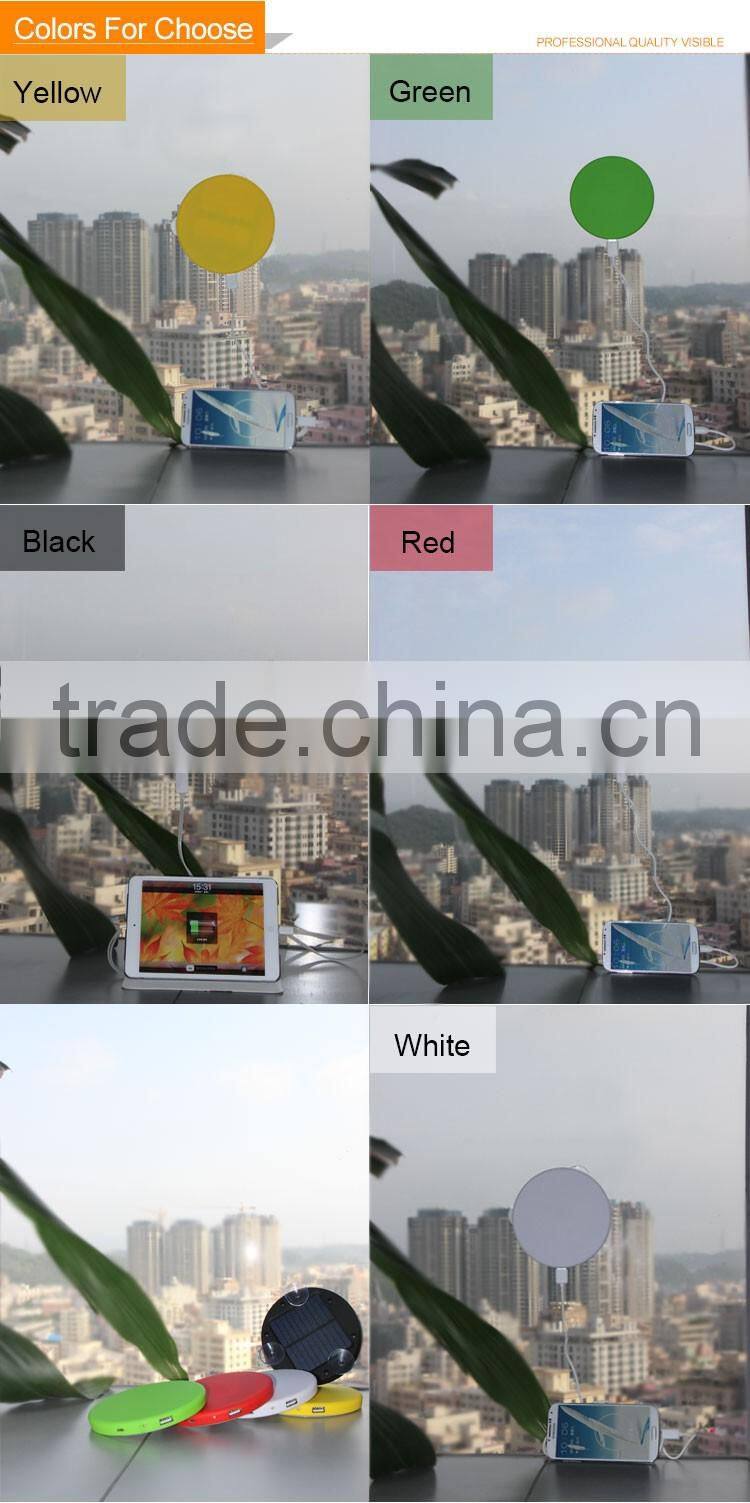 The hottest selling window stick solar mobile phone charger, waterproof rechargable mobile phone battery