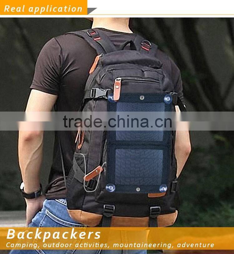 Factory private model OEM design flexible solar panel micro usb charger