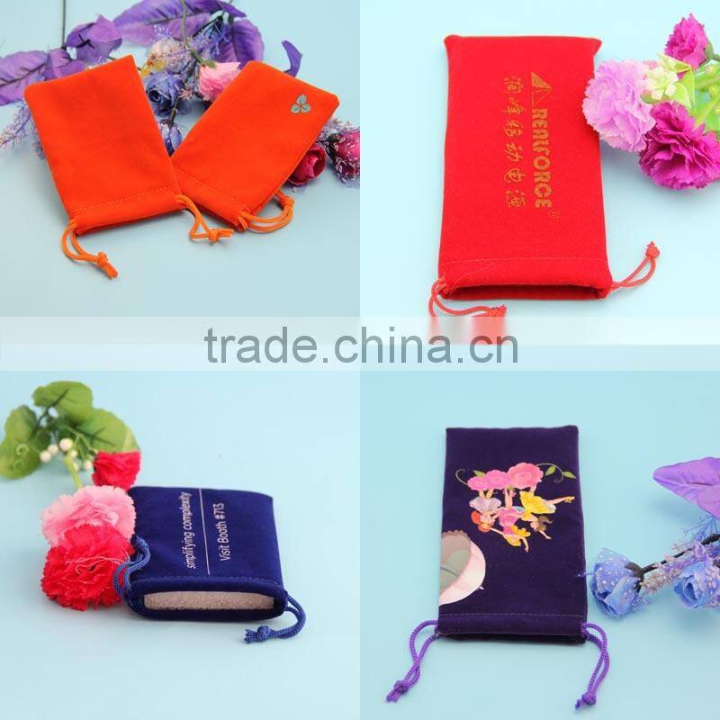 Gift packing Grey Mini Velvet Bag Pop-up Handle