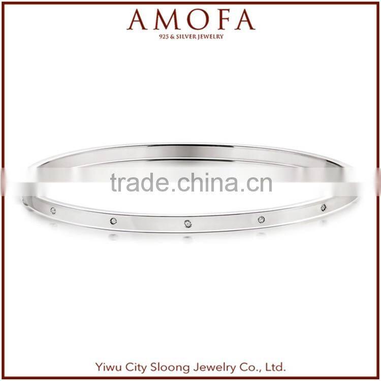 Good Quality Personalized silver jamaica bangle bracelets