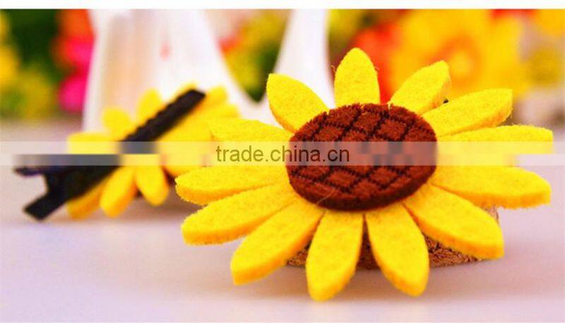 Flower shape plastic made elastic hair band