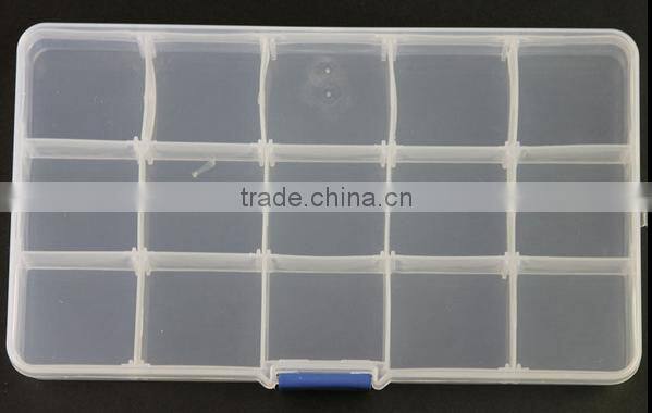 15 Slots Adjustable Storage Box Plastic Case Home Organizer Jewelry Beads Boxes