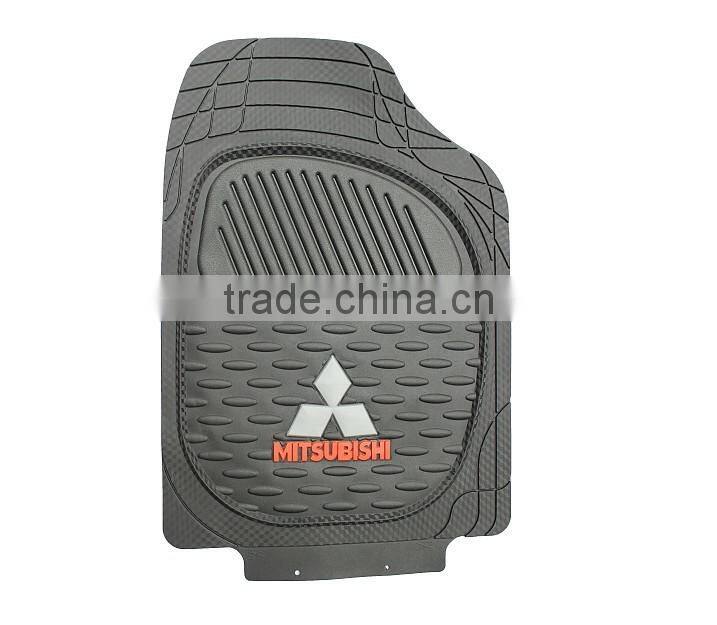 customized fashion patterned anti slip car floor mats with car logo