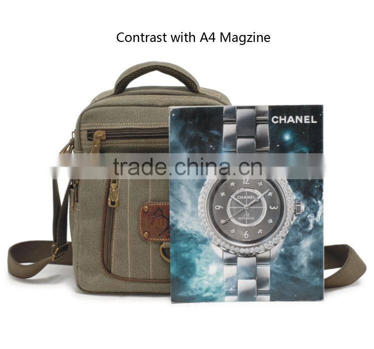 Vintage canvas one shoulder strap bag single strap shoulder bags