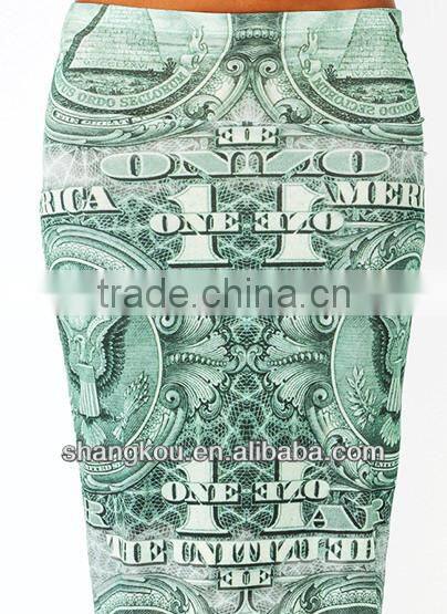 latest fashion women skirts midi skirt pencil skirt print skirt shk54