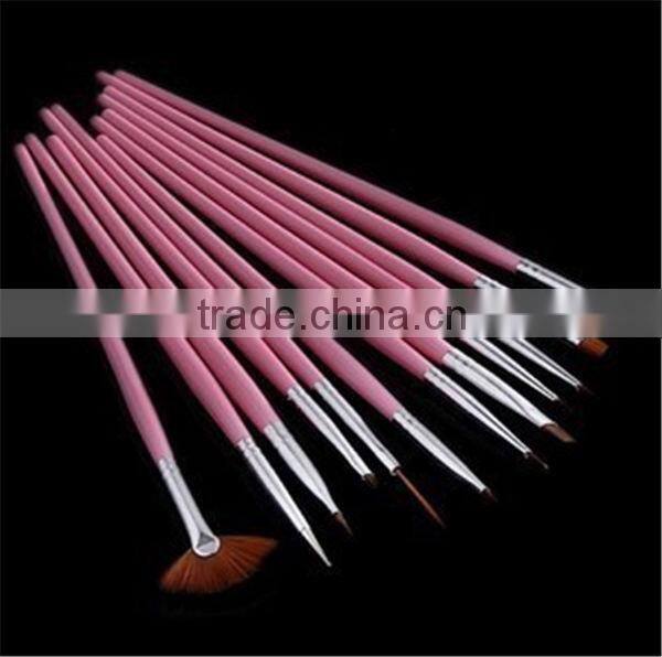 3pcs Red fashion makeup Nail art brush