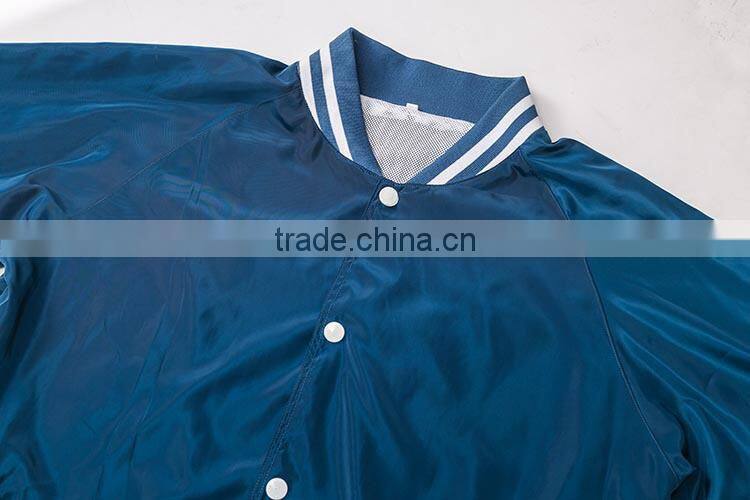 Wholesale Reflective Polyester Winter Jacket, Plain Baseball Jacket