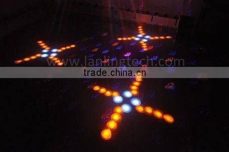 3 Claw moonflower 18W RGBYW LED Light and 500mW RB Animation Twinkling Laser Light