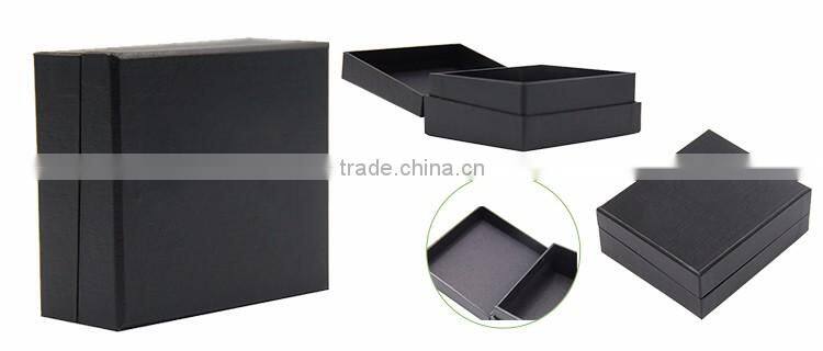 Factory price custom size clamshell black mens underwear gift box