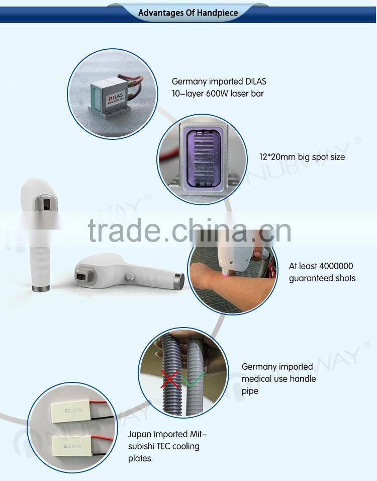 10.4 Inch touch color screen high power professional and effective permanent unhairing portable 808nm diode laser
