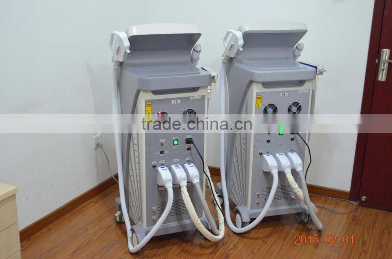 3 in 1 multifunction beauty machine with ipl rf elight and yag laser