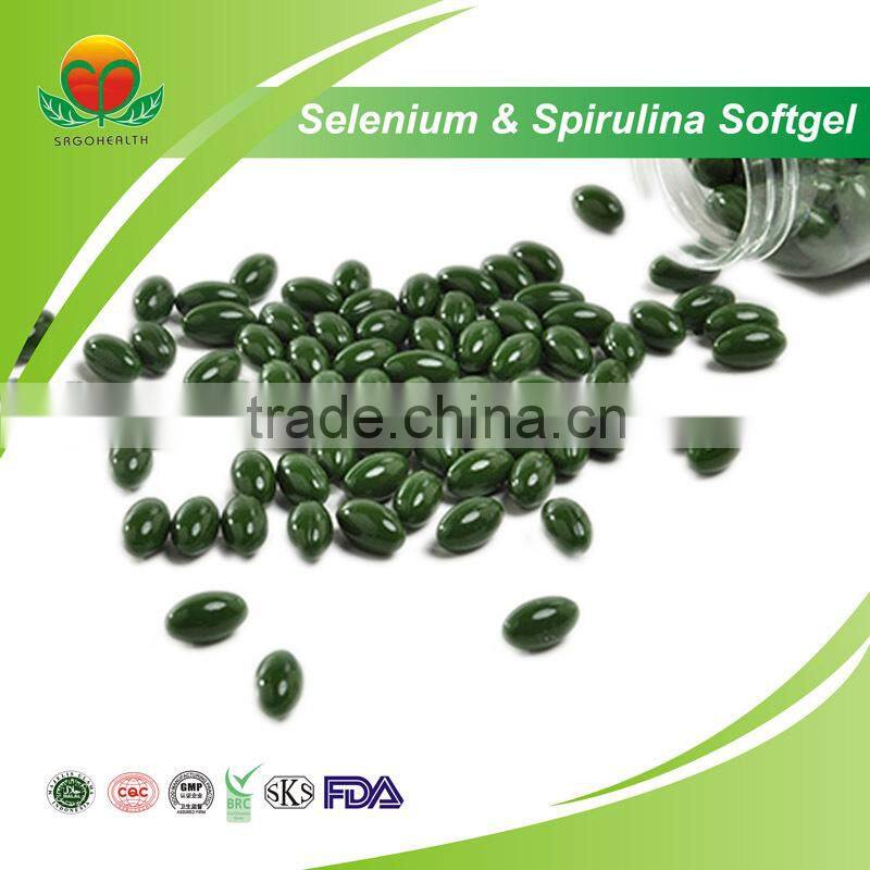 Manufacturer Supply Selenium & Spirulina Softgel